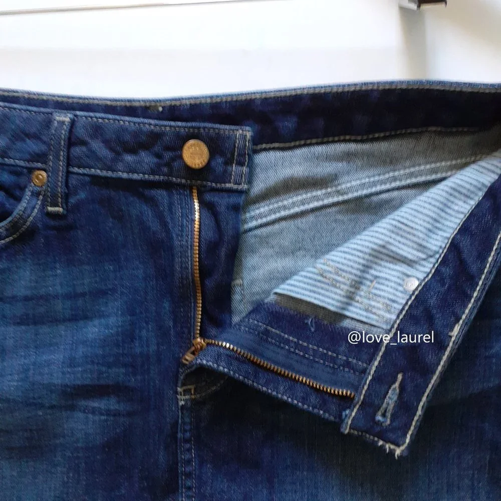 Carhartt Original Fit Denim Skirt in Vintage Night Blue Size 10